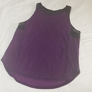 Lululemon tank top workout purple black 6